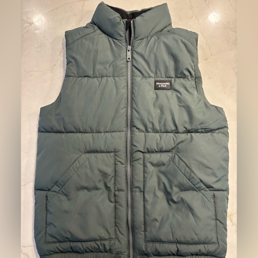 Abercrombie Kids Green Puffer Vest
